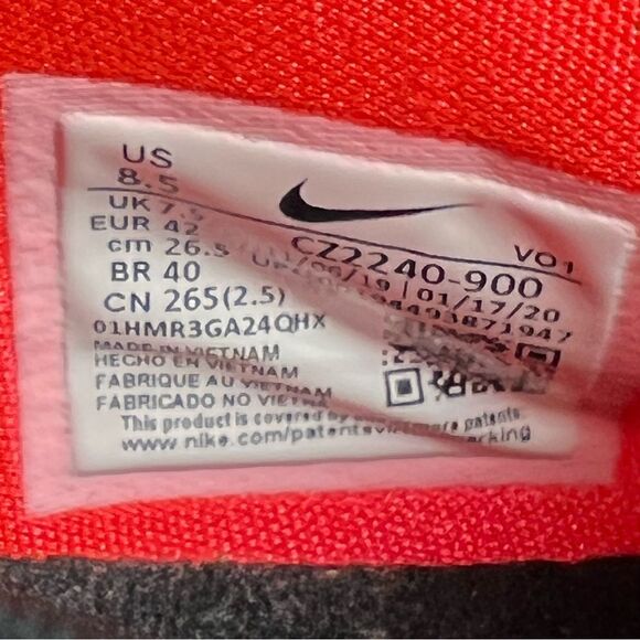 Mens NIKE PG 4 PCG Multicolor Zipper & Lace Sneakers / Size 8.5 - Picture 11 of 11